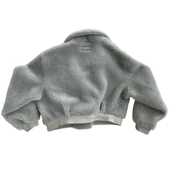 Blank NYC Women’s Green Wool Blend Sherpa Teddy Coat - Picture 8 of 8